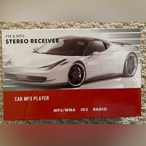 Stereo Receiver Car MP3 Player - New, open box